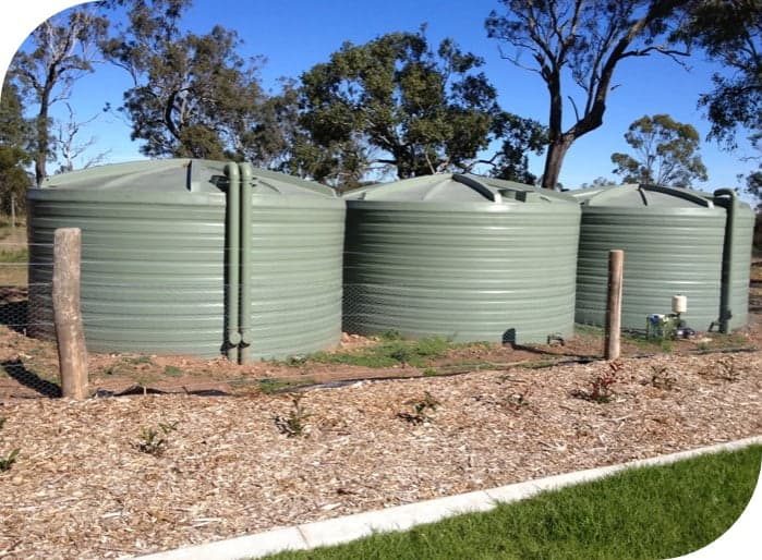 Green Rainwater Tanks in Toowoomba City, QLD