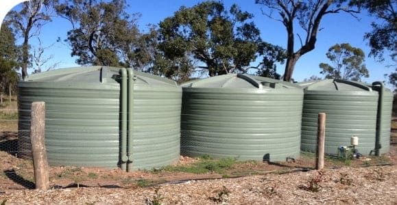 Green Rainwater Tank — Water Tanks & Accessories in Toowoomba City, QLD